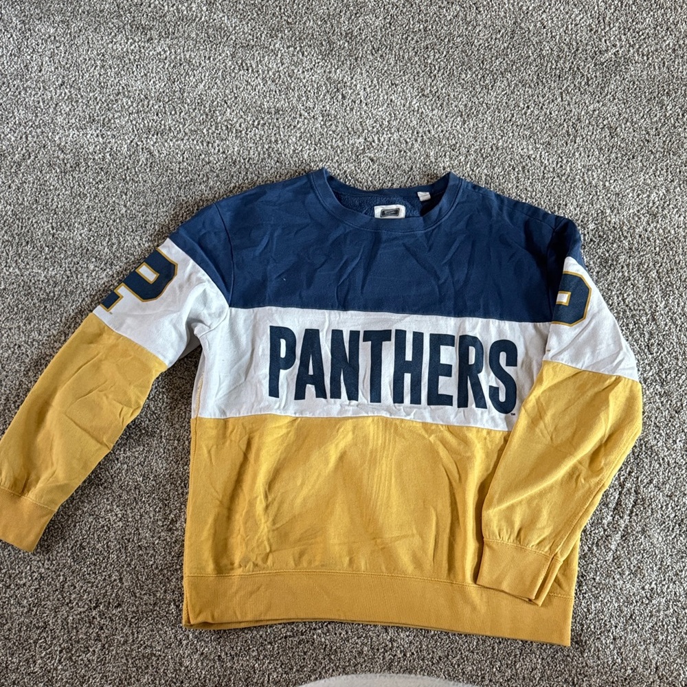 Pitt Panthers Colorblock Sweater - Blue, White, Yellow